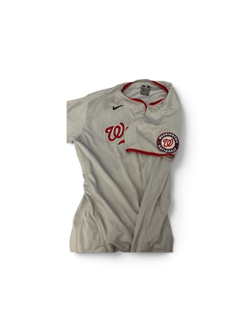Nike Washington Nationals MLB Authentic On-Field Gray Road Jersey Size 56